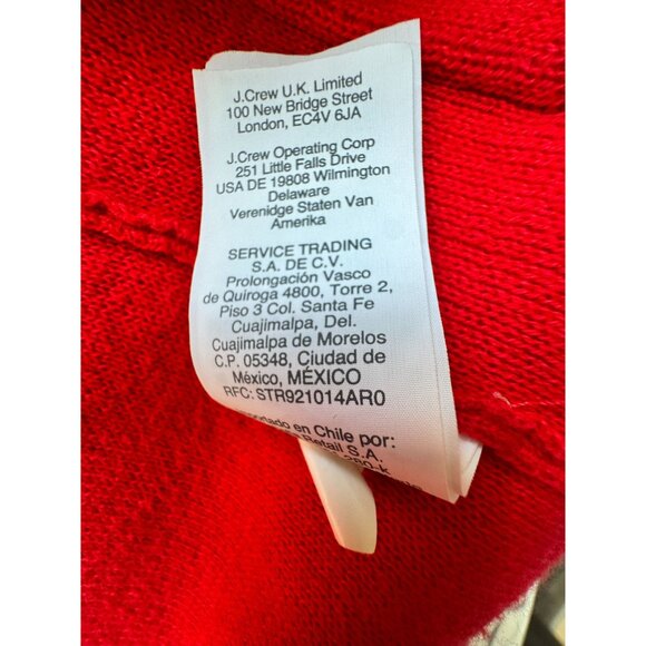 J.Crew Factory Red Cotton Sweater Blazer Size L 100% Cotton - Picture 6 of 7